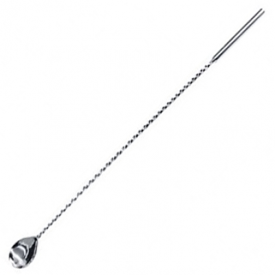 Twisted Bar Spoon Long Round End 40cm