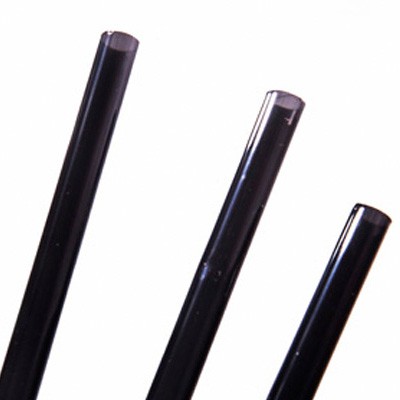 Jumbo Straight 5.5” Straw 6mm Bore Black