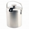 Insulated Stainless Steel Ice Bucket & Tong 1.2L